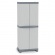 Ντουλάπα PVC BASE 2700U WAVE - 2Φυλλη με 4 Ράφια 700 x 438 x 1818mm Γκρι