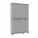 Terry Ντουλάπα Πλαστική CWood 102Α - 3Φυλλη 1020 x 390 x 1700mm (Γκρι / Σκούρο Γκρι)