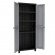 Terry Twist Black 2680 - Two Door Cabinet with 3 Adjustable Shelves 680 x 390 x 170mm (Grey / Black)