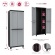 Terry Ντουλάπα Πλαστική Twist Black 3680 - 2Φυλλη με Διαχωριστικό 680 x 390 x 170mm (Γκρι / Μαύρο)