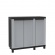 Terry Twist Black 102B - Three Door Multifunctional Cabinet with 1 Adjustable Shelf 1020 x 390 x 915mm (Grey / Black)