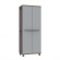 Terry JRattan 268 - Two Door Cabinet with 3 Adjustable Shelves 68 x 37.5 x 170cm (Grey - Brown / Grey)