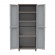 Terry JRattan 268 - Two Door Cabinet with 3 Adjustable Shelves 68 x 37.5 x 170cm (Grey - Brown / Grey)