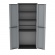 Terry Ντουλάπα πλαστική JLine 268 - 2Φυλλη 68 x 37.5 x 163.5cm (Γκρι / Μαύρο)