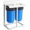 ENERGYWATER Διπλή Φιλτροθήκη Big Blue 10″ - 1″ με Compact Μεταλλικη Βάση