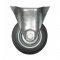 Ρόδα Σταθερή Ø 100mm με Πέλμα 103 x 80mm 80kg Γαλβανιζέ Μαύρη