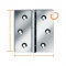 Vormann Μεντεσές Γαλβανιζέ 40 x 40 x 1mm 2 ΤΕΜ