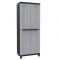Terry Ντουλάπα Πλαστική Twist Black 3680 - 2Φυλλη με Διαχωριστικό 680 x 390 x 170mm (Γκρι / Μαύρο)