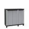 Terry Ντουλάπα Πλαστική Twist Black 102B - 3Φυλλη 1020 x 390 x 915mm (Γκρι / Μαύρο)