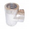 SPIRODUCT Smooth Surface Stainless Steel Insulated "T" 90° Flue Pipe with Clean out Cap 0.4mm