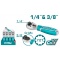 TOTAL Επαγγελματική Mini Καστάνια 2 σε 1 1/4" & 3/8" (THT1061438)
