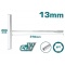 TOTAL Επαγγελματικό Ταφ Ίσιο 13mm (THTSW1306)