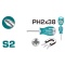 TOTAL Κατσαβίδι Νάνος Μαγνητικός Σταυρού PH2 Χ 38mm (THT26PH2038)