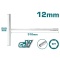 TOTAL Επαγγελματικό Ταφ Ίσιο 12mm (THTSW1206)