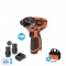 KRAUSMANN ΣΕΤ Παλμικό Κατσαβίδι Mini 12V + 2 Μπαταρίες 2.0Ah + Παρελκόμενα (U73012-22S)