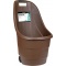 KRAUSMANN Καρότσι Κήπου Μεταφοράς Ξύλων Καφέ 60lt (GN23484)